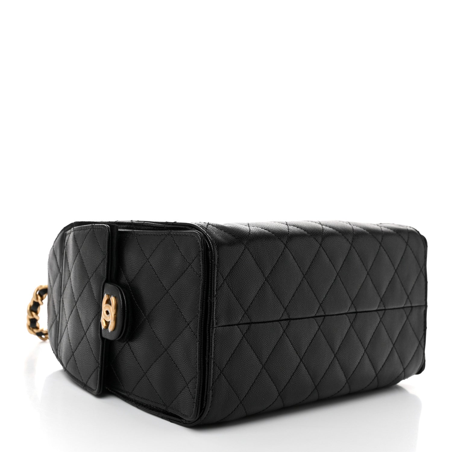 Caviar Quilted Small Chanel 25 Handbag Black