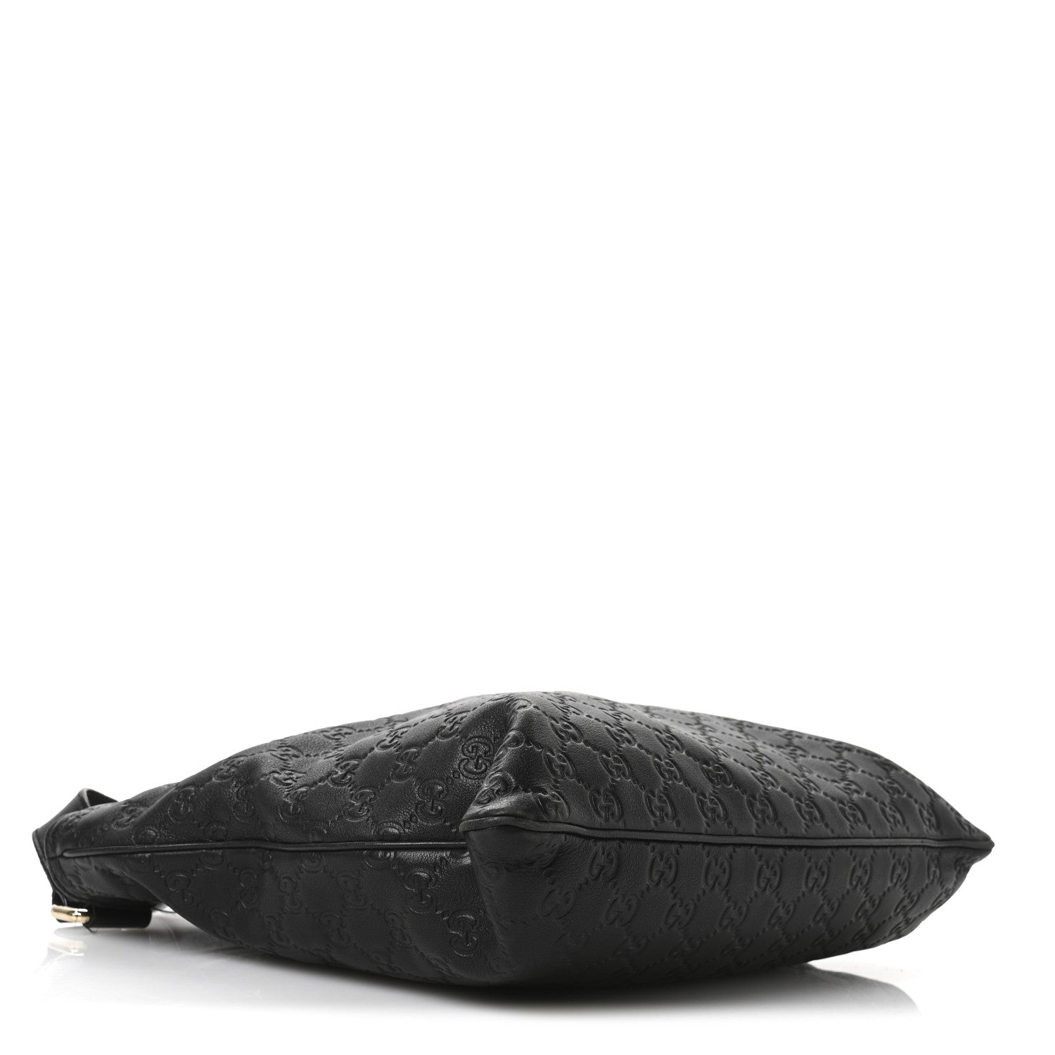 Guccissima Medium Flat Messenger Bag Black