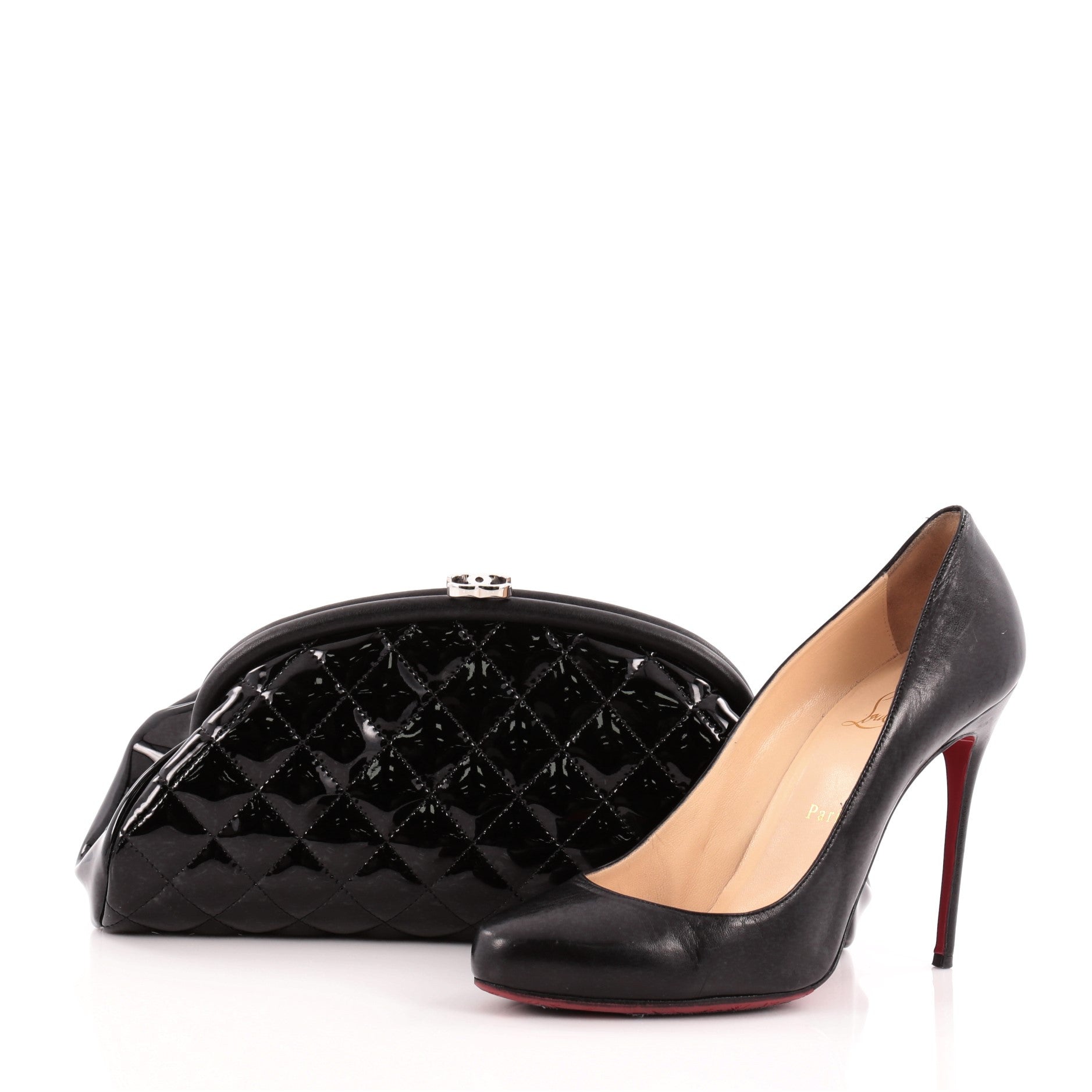 Timeless Clutch Quilted Patent
