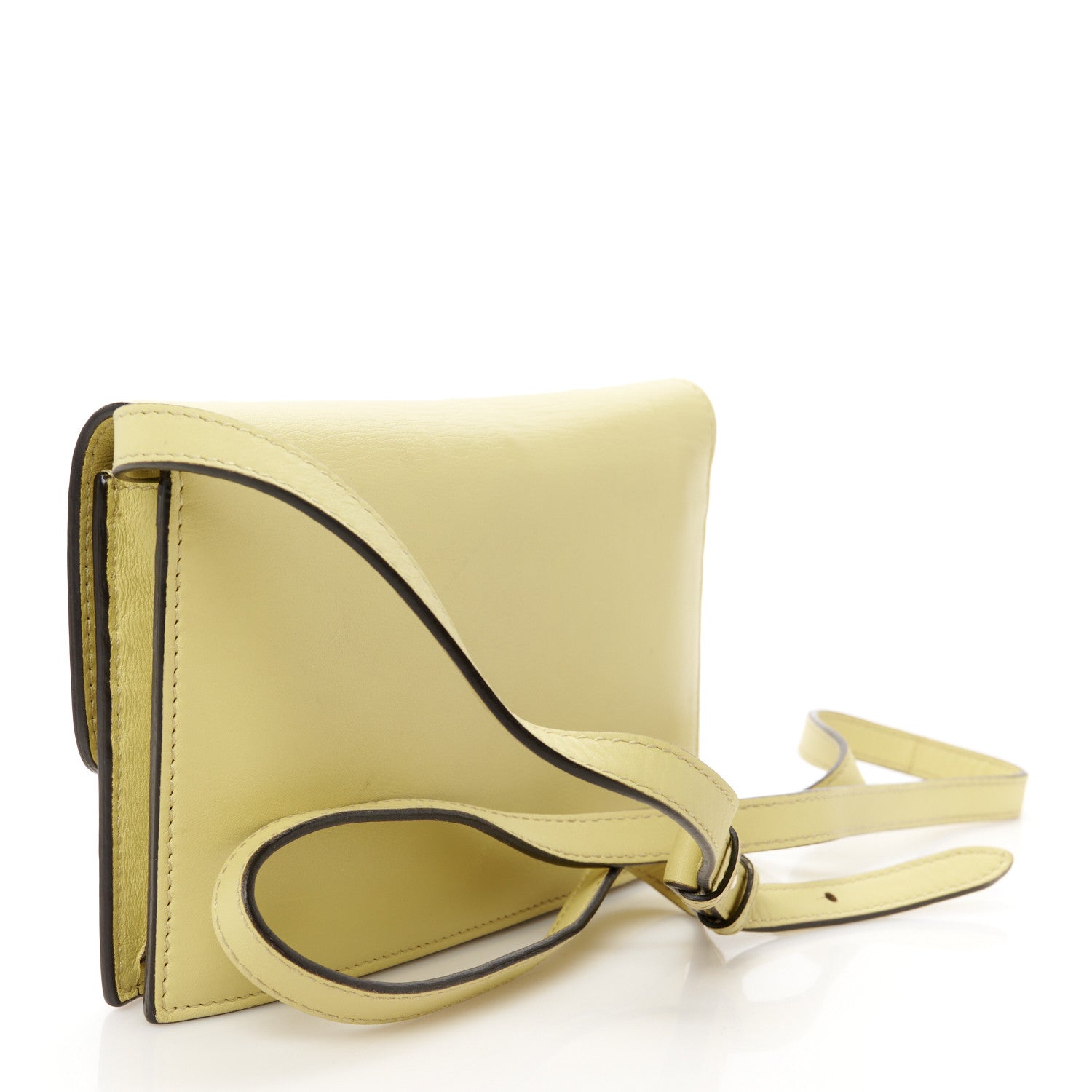 Moon Calfskin Icon Wallet Mimosa Flower