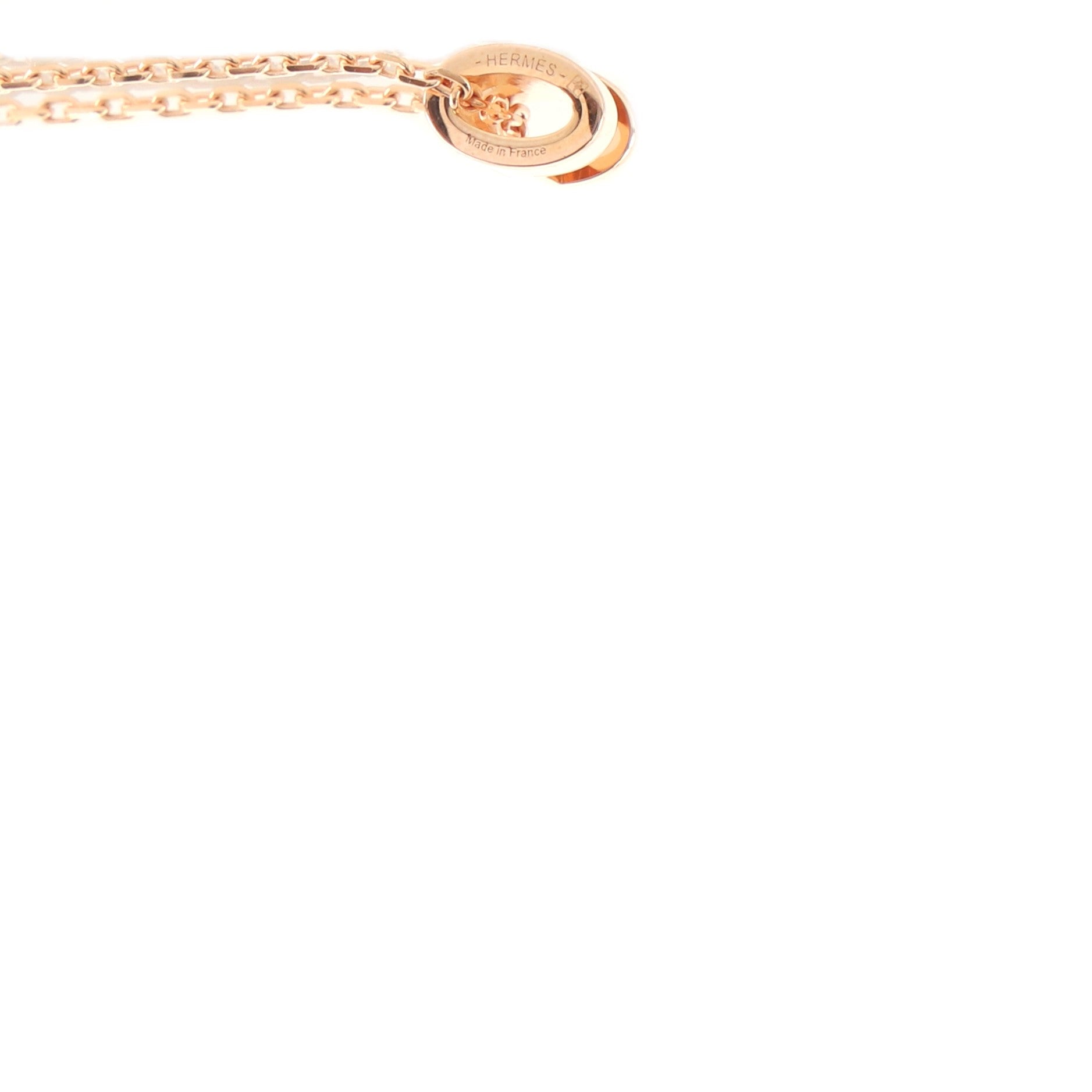 Pop H Pendant Necklace Metal and Enamel Mini