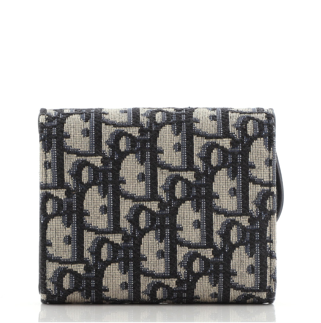 Saddle Flap Wallet Oblique Canvas Mini
