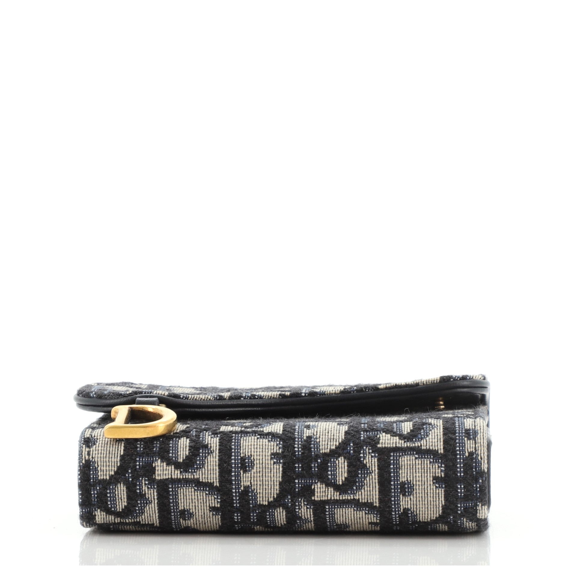 Saddle Flap Wallet Oblique Canvas Mini