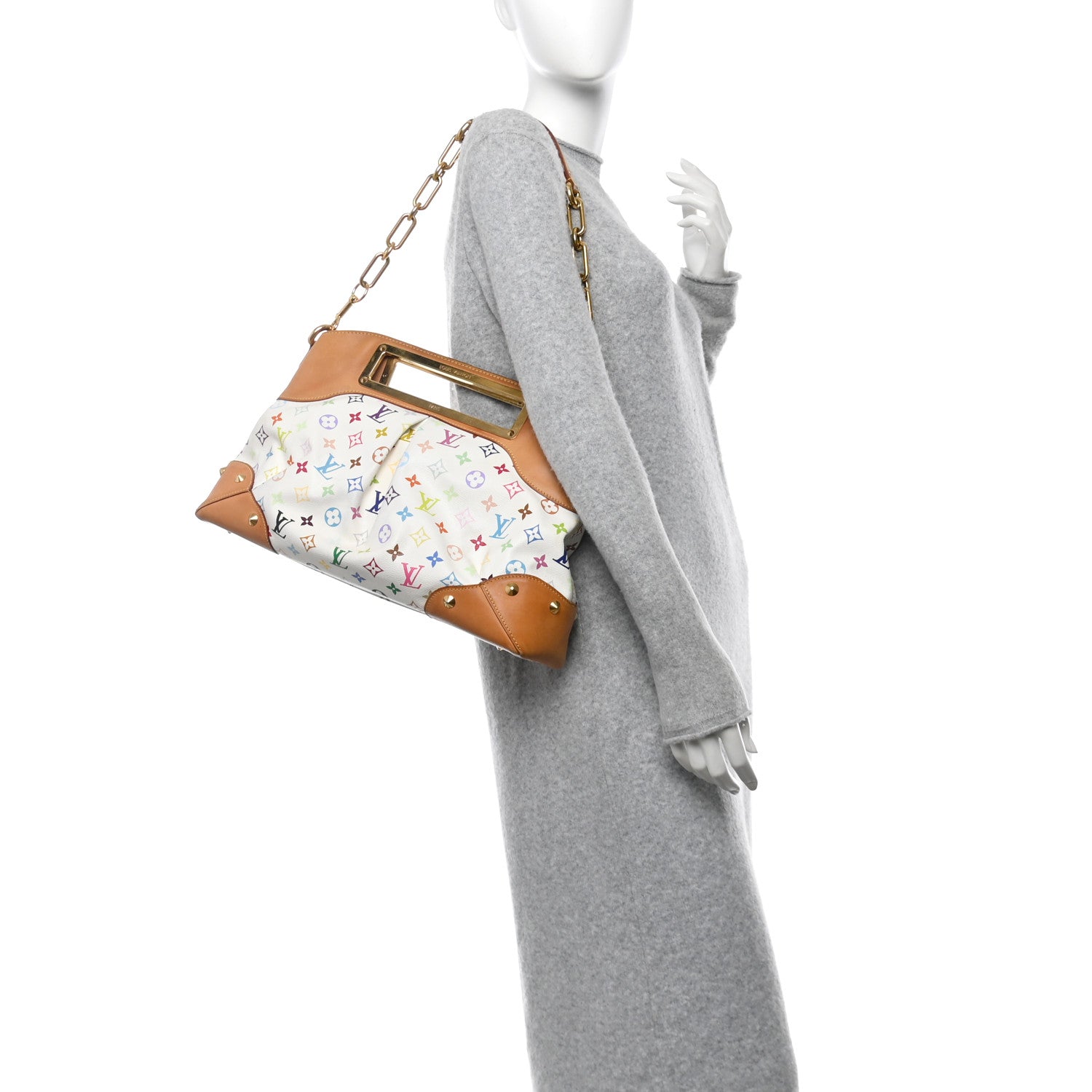 Monogram Multicolor Judy GM White