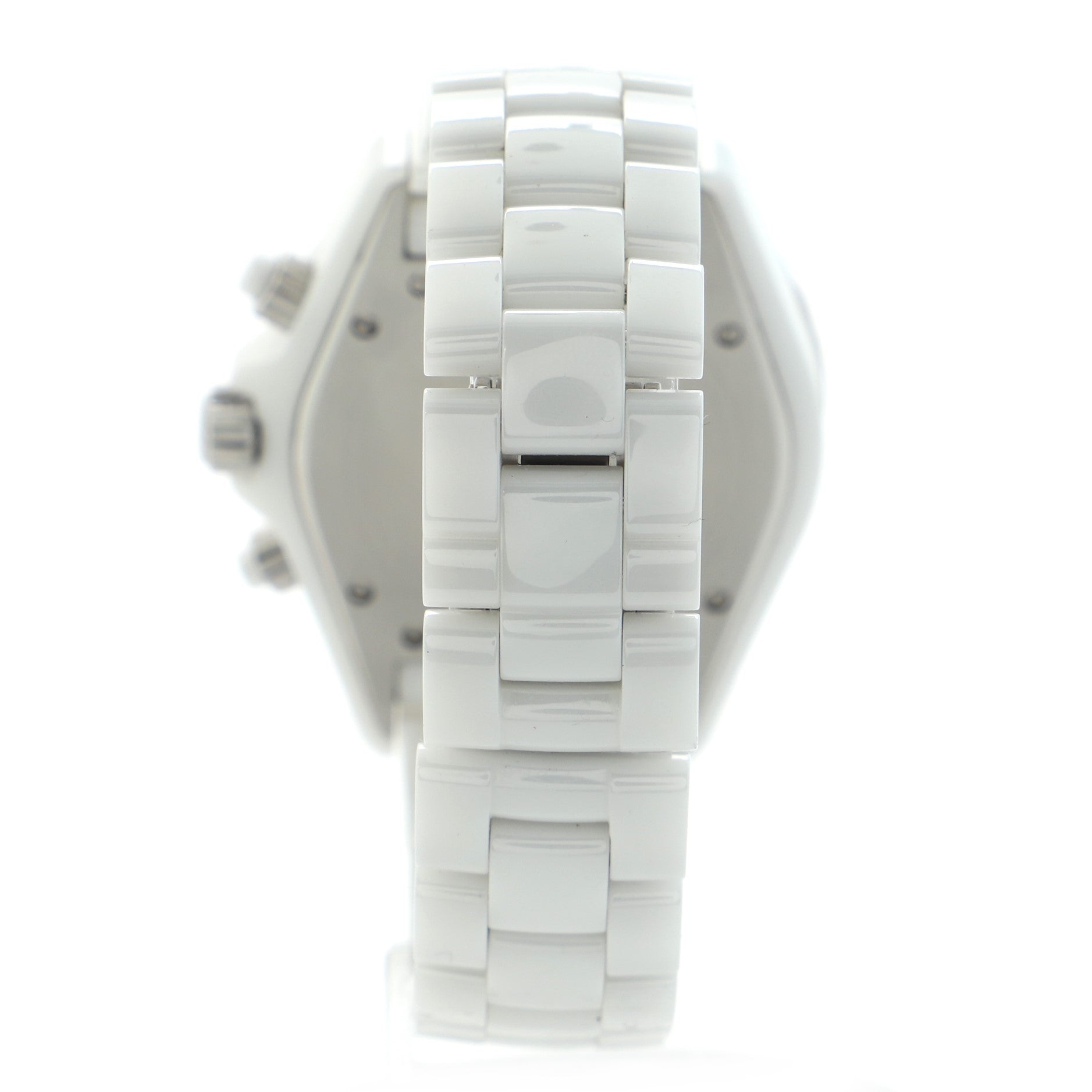 J12 Chronograph Automatic Watch Ceramic and Stainless Steel with Diamond Bezel 41