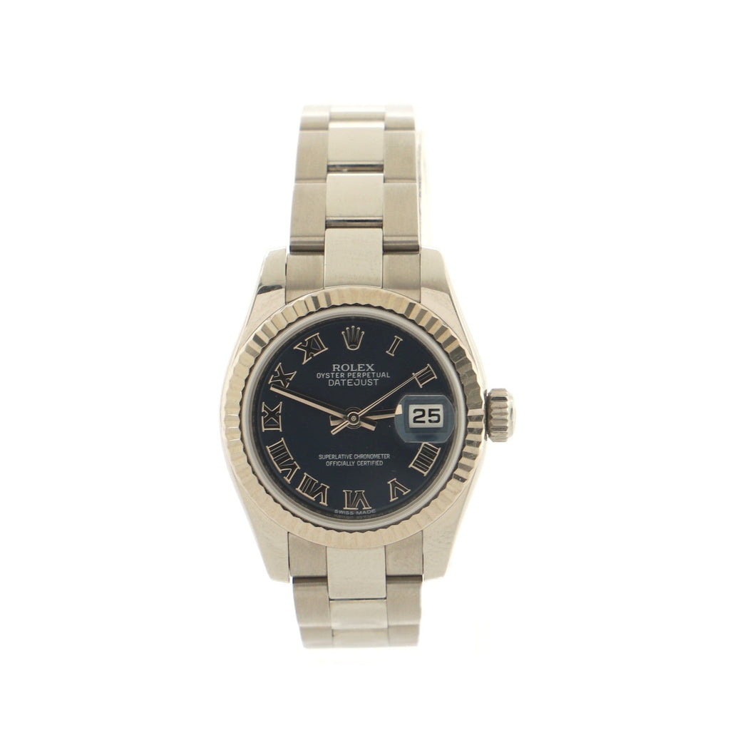 Oyster Perpetual Datejust Automatic Watch Stainless Steel and White Gold 26