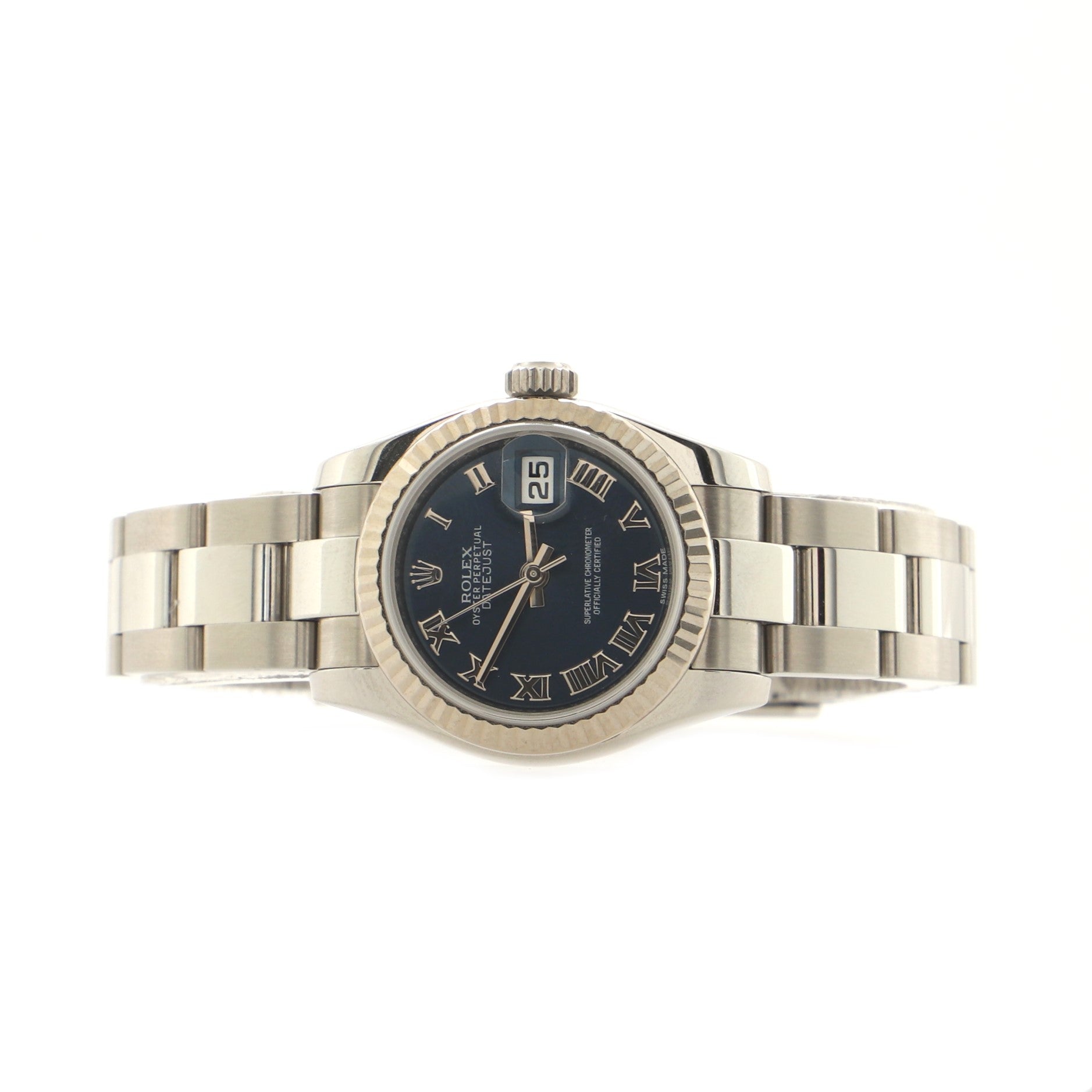 Oyster Perpetual Datejust Automatic Watch Stainless Steel and White Gold 26
