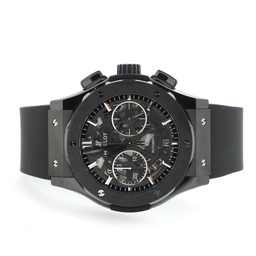 Classic Fusion Aerofusion Black Magic Chronograph Automatic Watch Ceramic and Rubber 45