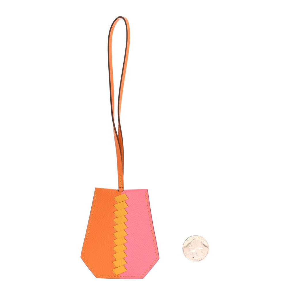 Epsom Clochette Cles Charm Rose Azalee Abricot Jaune Ambre