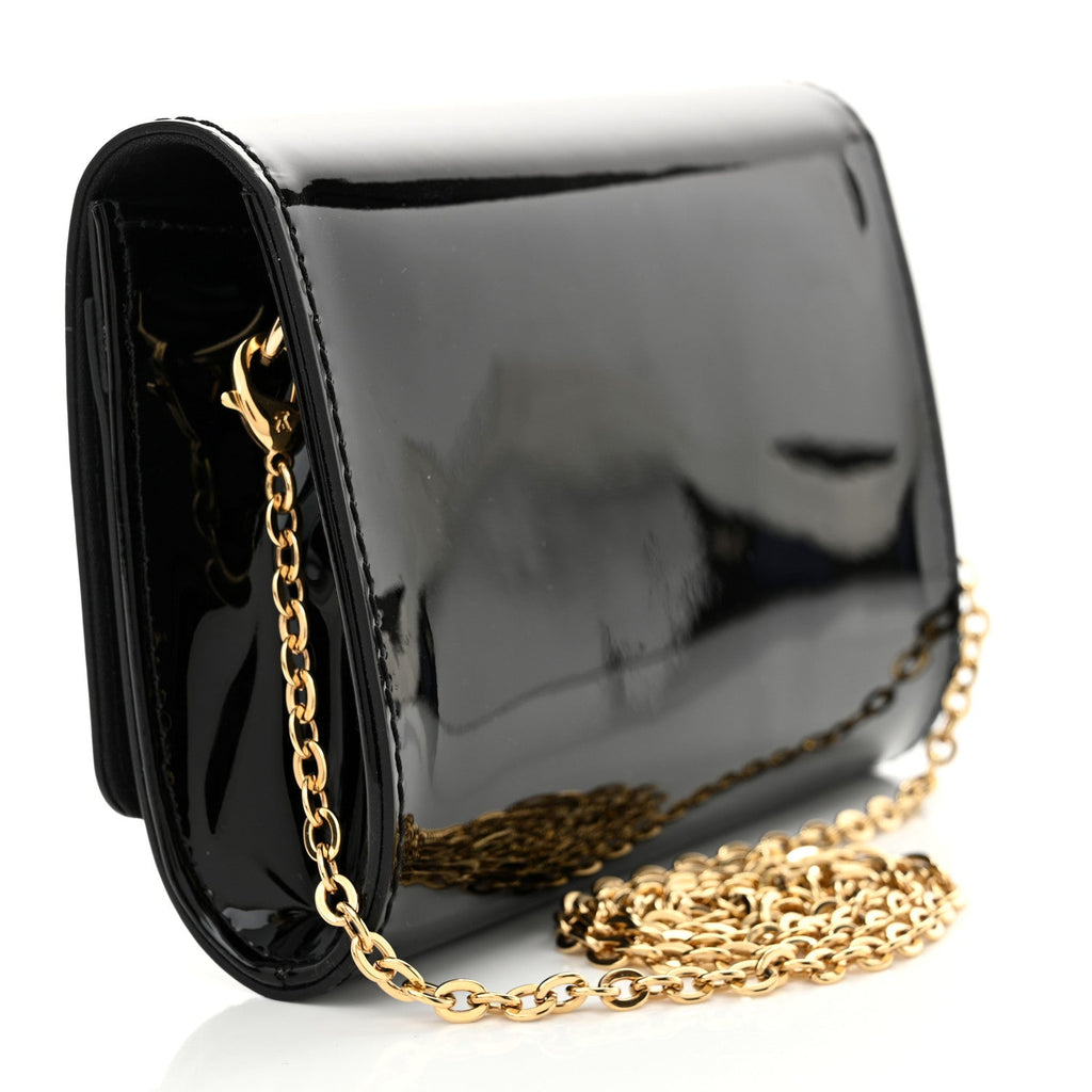 Patent Louise PM Chain Clutch Black
