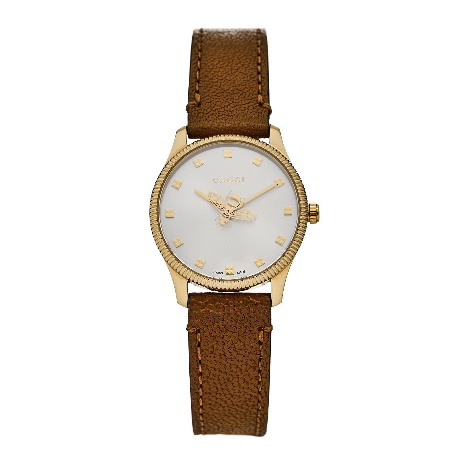 Stainless Steel Calfskin 29mm G-Timeless Bee Quartz Watch