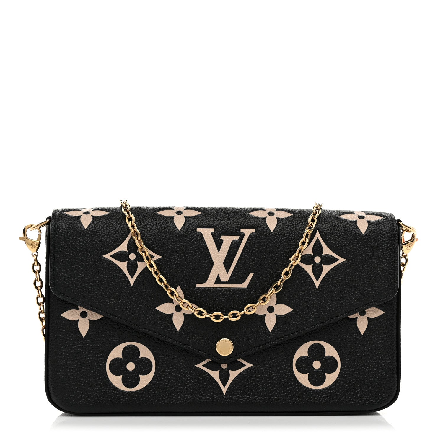 Empreinte Monogram Giant Felicie Pochette Black Beige