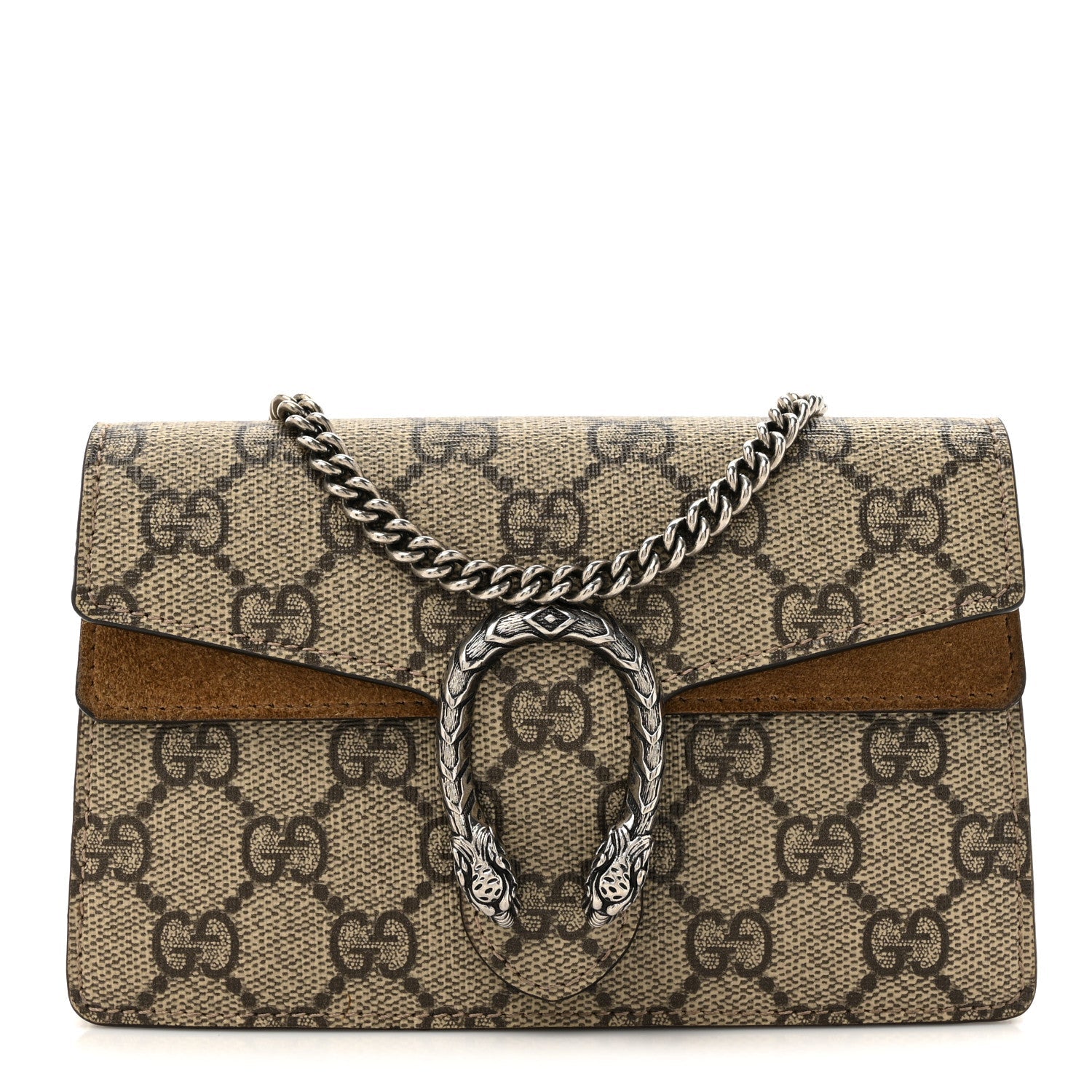 GG Supreme Monogram Super Mini Dionysus Shoulder Bag Taupe