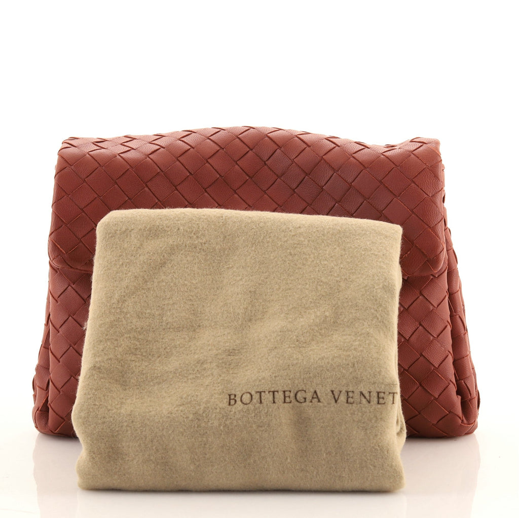 Compartment Flap Clutch Intrecciato Nappa Medium