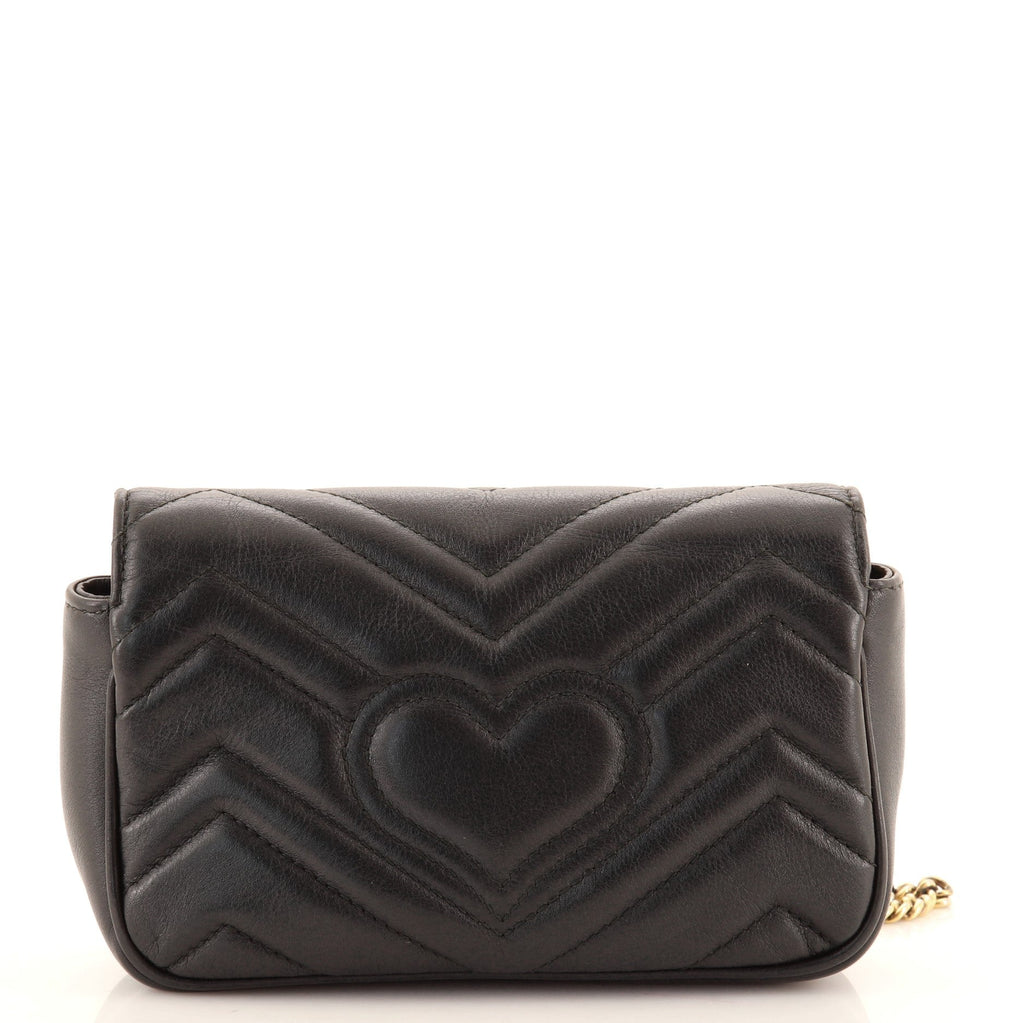 GG Marmont Flap Bag Matelasse Leather Super Mini