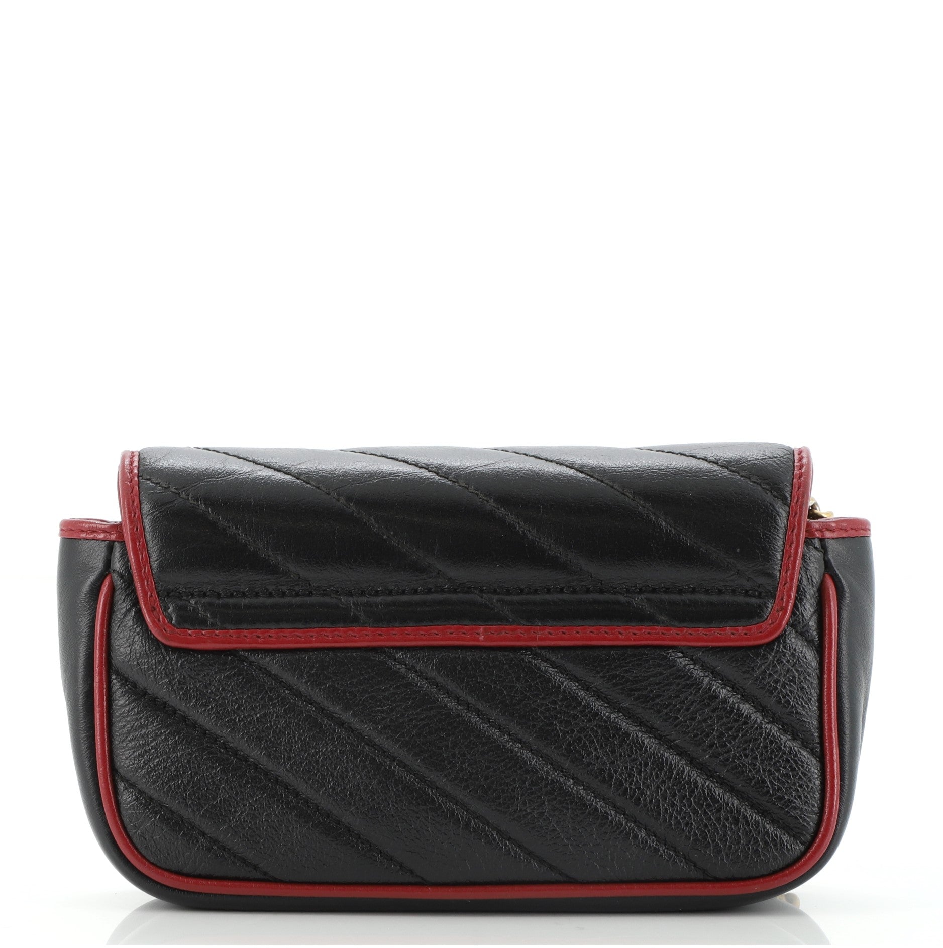 GG Marmont Flap Bag Diagonal Quilted Leather Super Mini