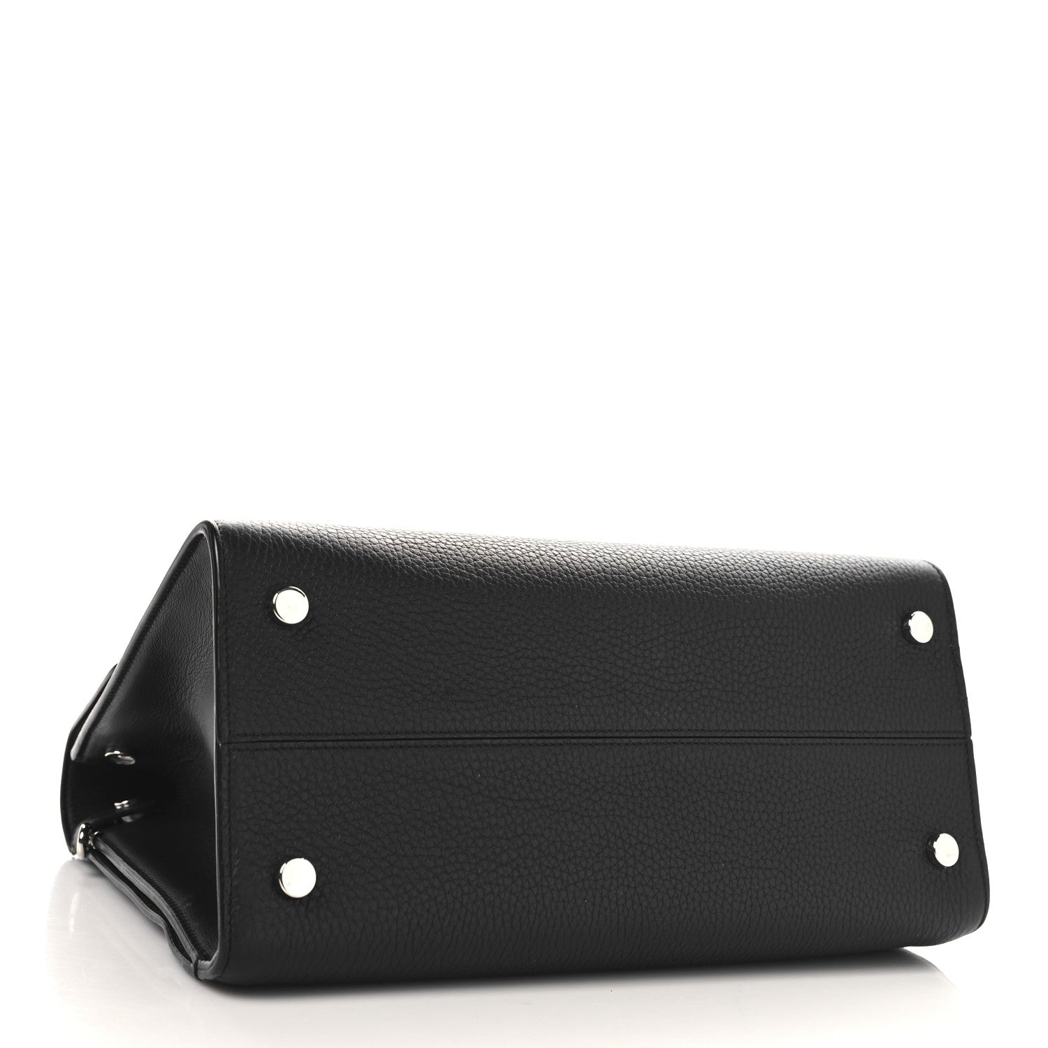Grained Calfskin Medium Diorever Flap Black