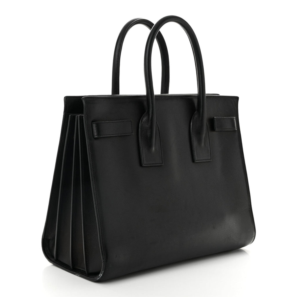 Calfskin Small Sac De Jour Black