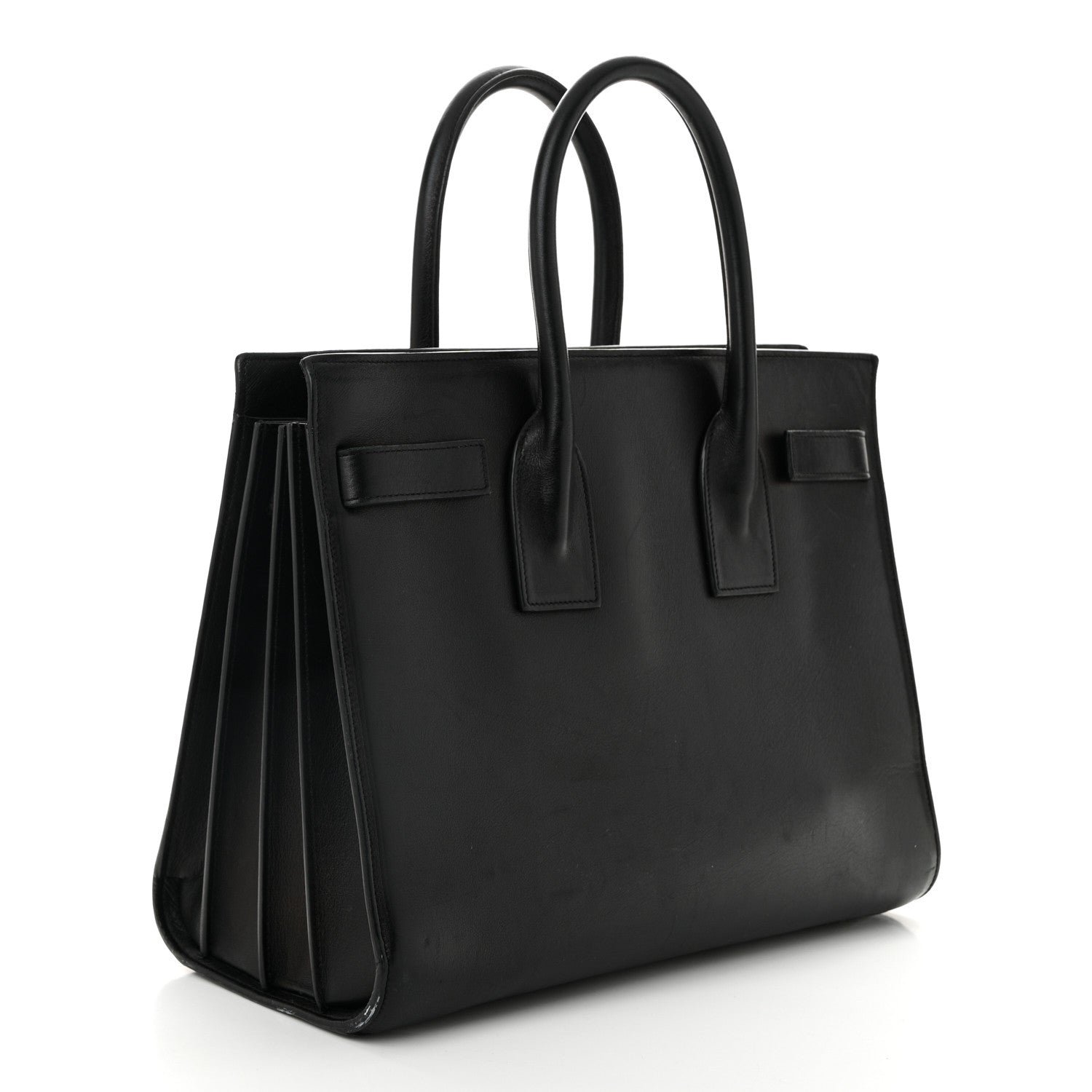 Calfskin Small Sac De Jour Black