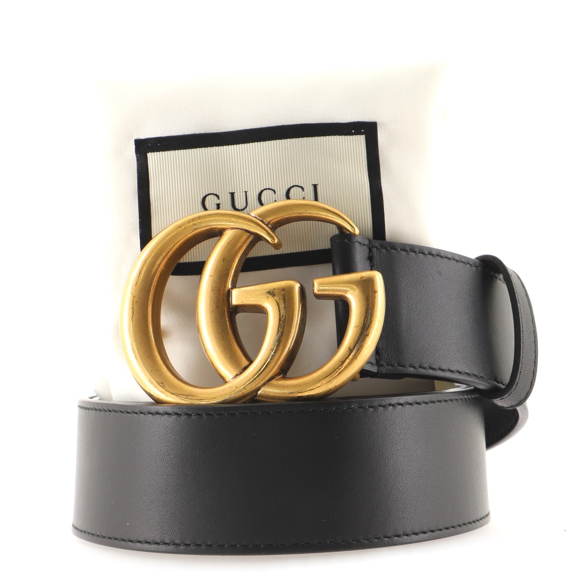 GG Marmont Belt Leather Wide 85