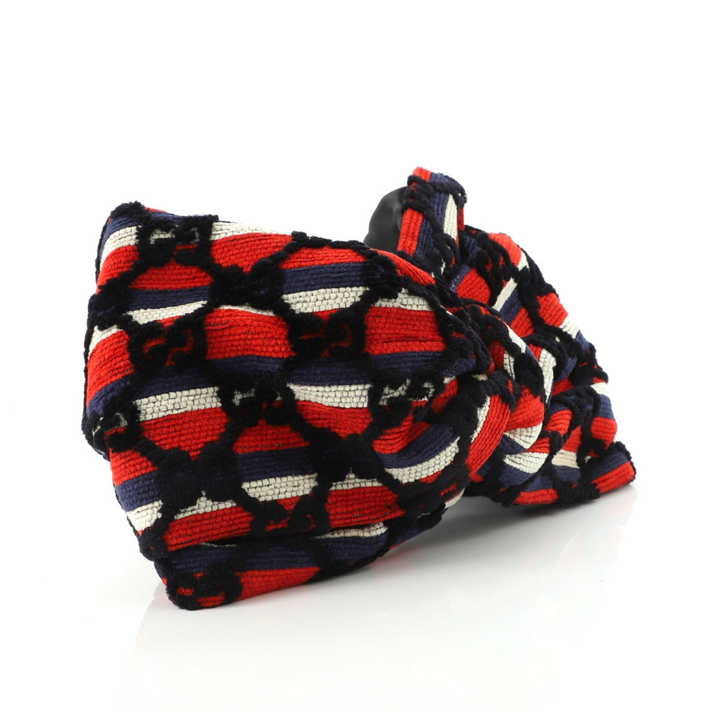 Sylvie Web Headband GG Velvet Embroidered Polyester Medium
