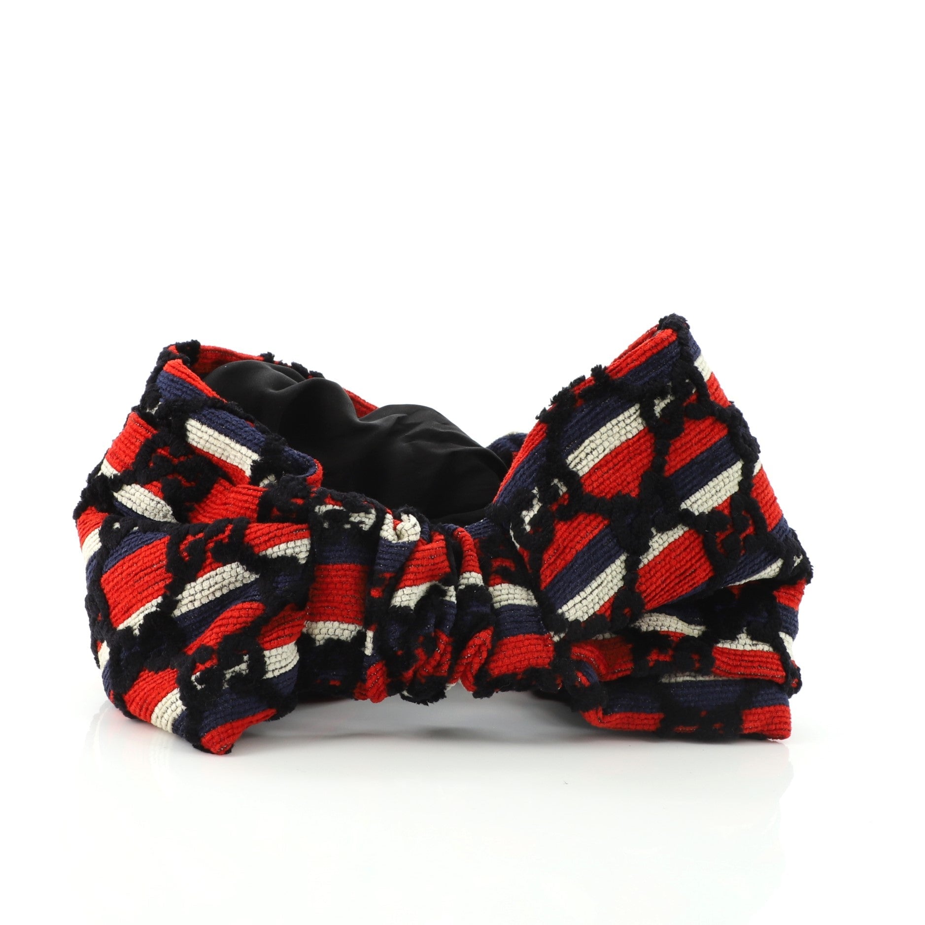 Sylvie Web Headband GG Velvet Embroidered Polyester Medium