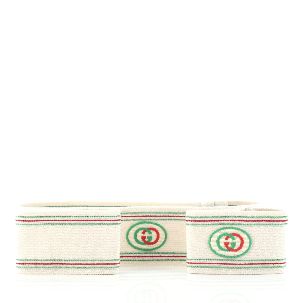 Logo Headband and Wristband Set Elastic Medium