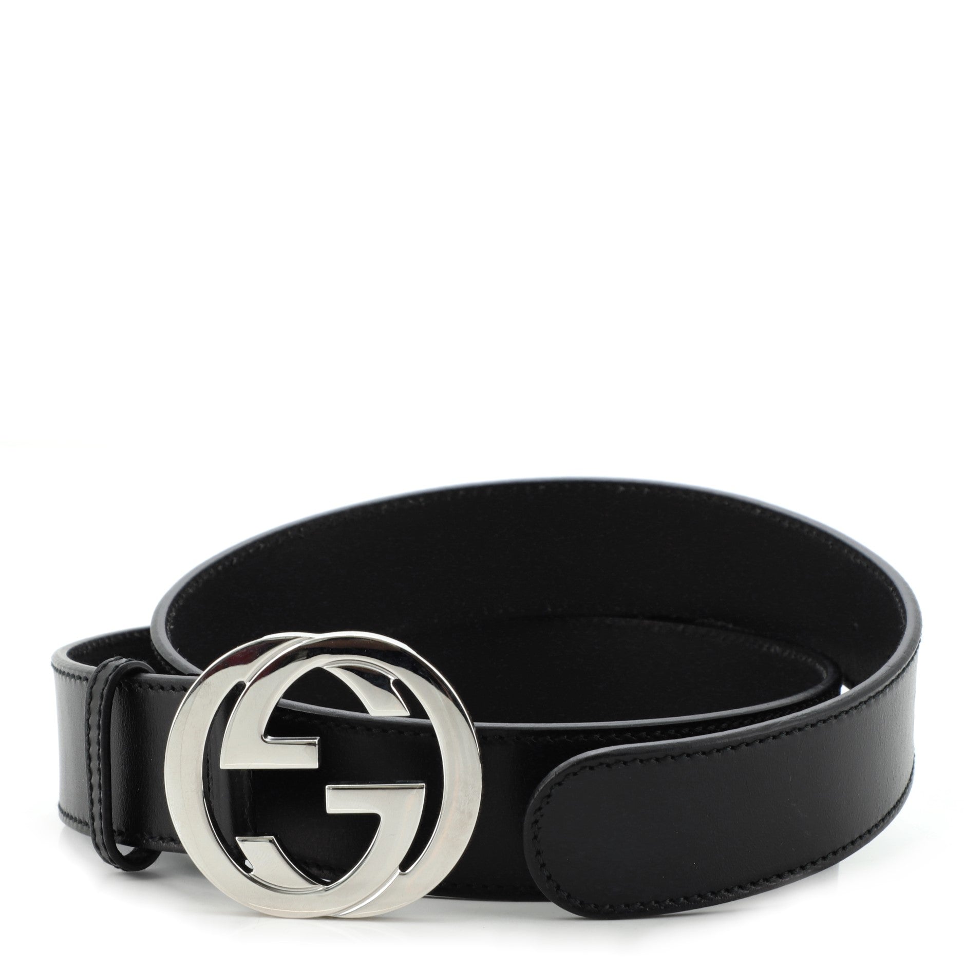 Interlocking G Belt Leather Wide 95
