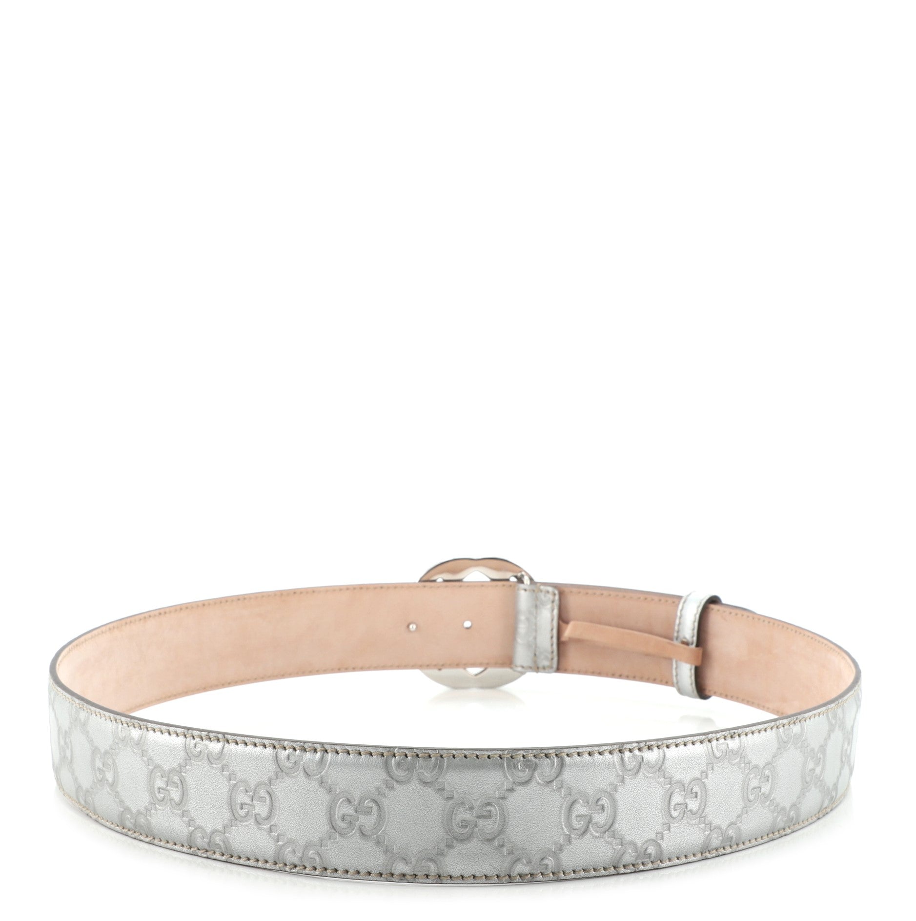 Interlocking G Belt Guccissima Leather Wide 95