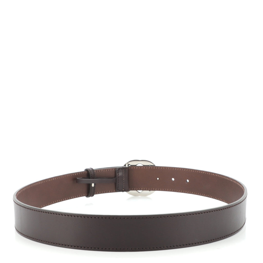 Interlocking G Belt Leather Wide 90