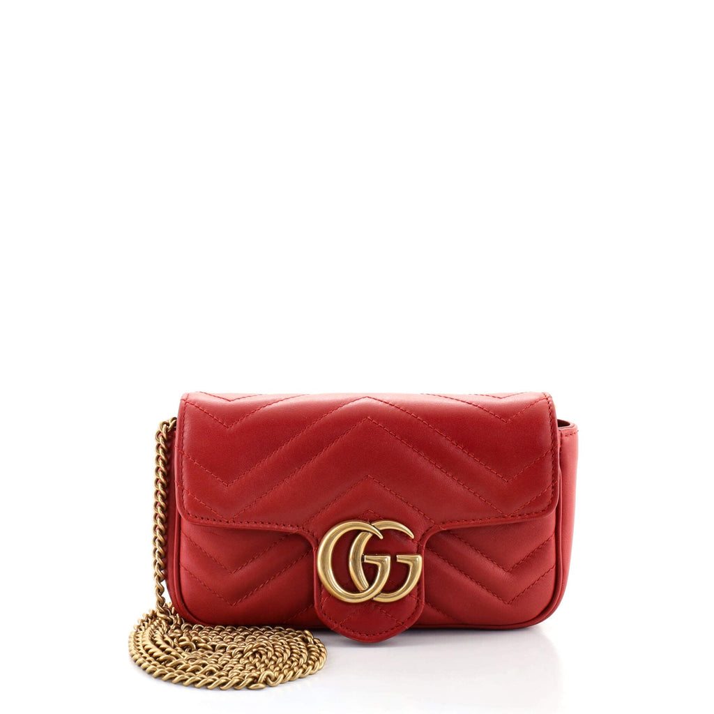 GG Marmont Flap Bag Matelasse Leather Super Mini