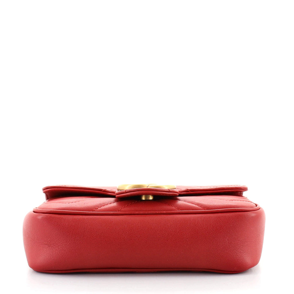 GG Marmont Flap Bag Matelasse Leather Super Mini