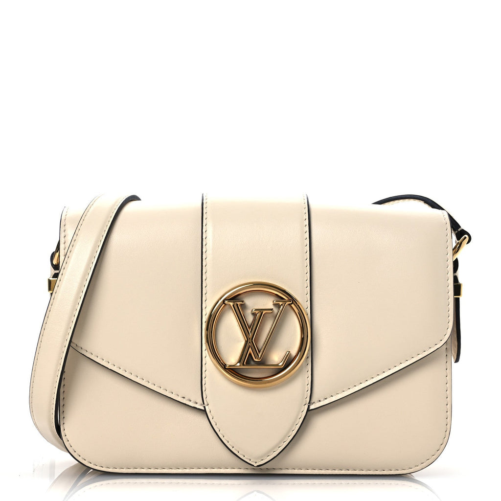 Smooth Calfskin LV Pont 9 Cream