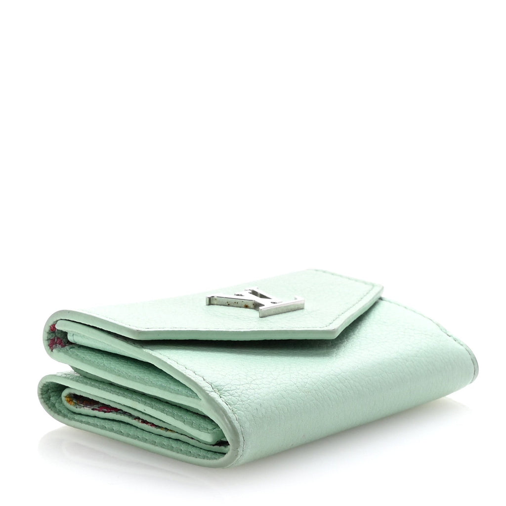 Calfskin Lockmini Wallet Menthe