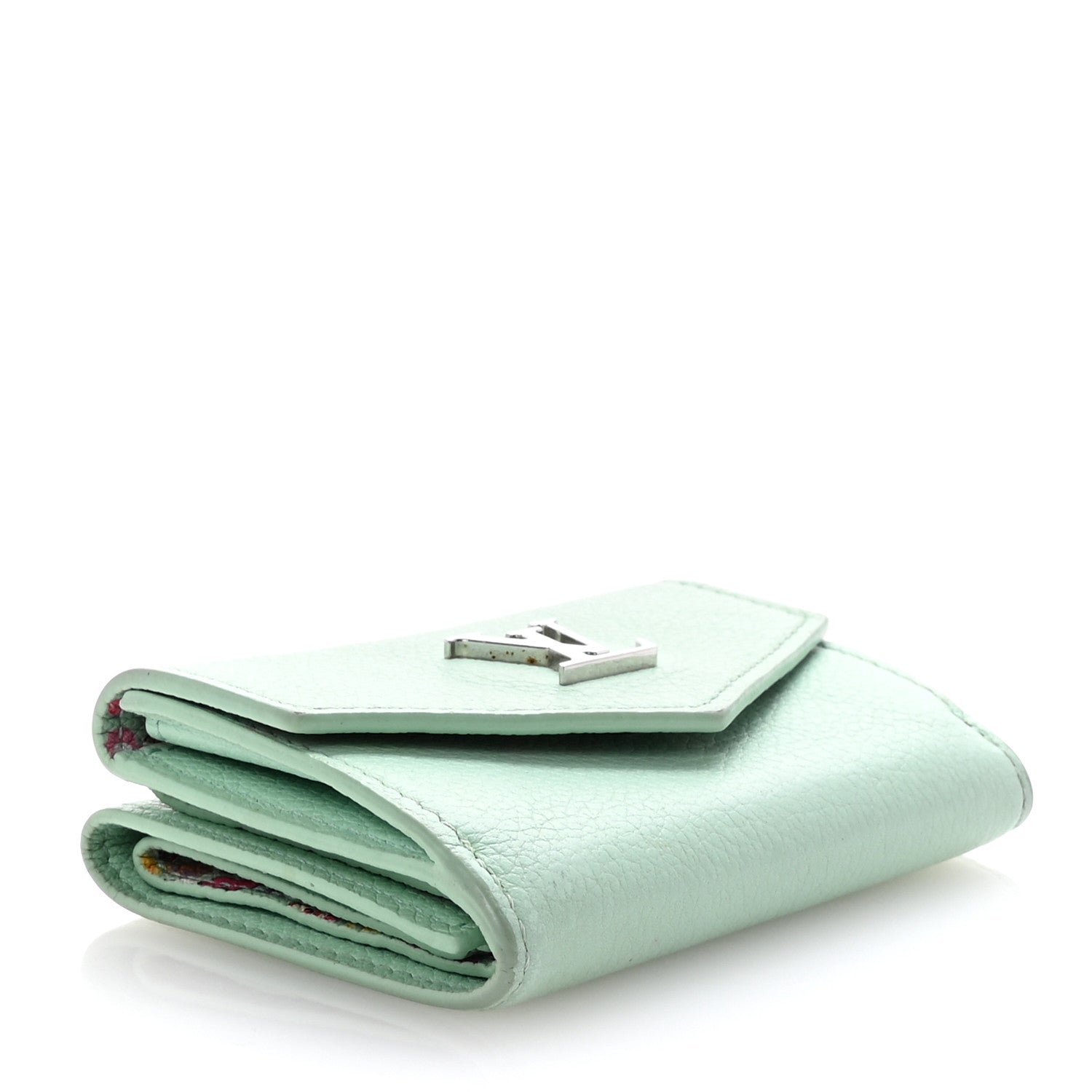 Calfskin Lockmini Wallet Menthe