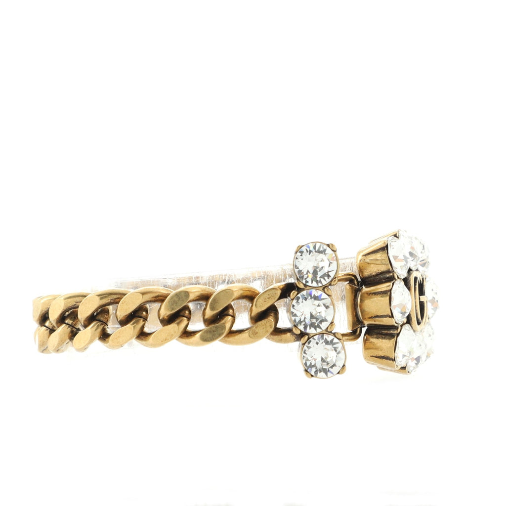 GG Chunky Chain Bracelet Metal with Crystals