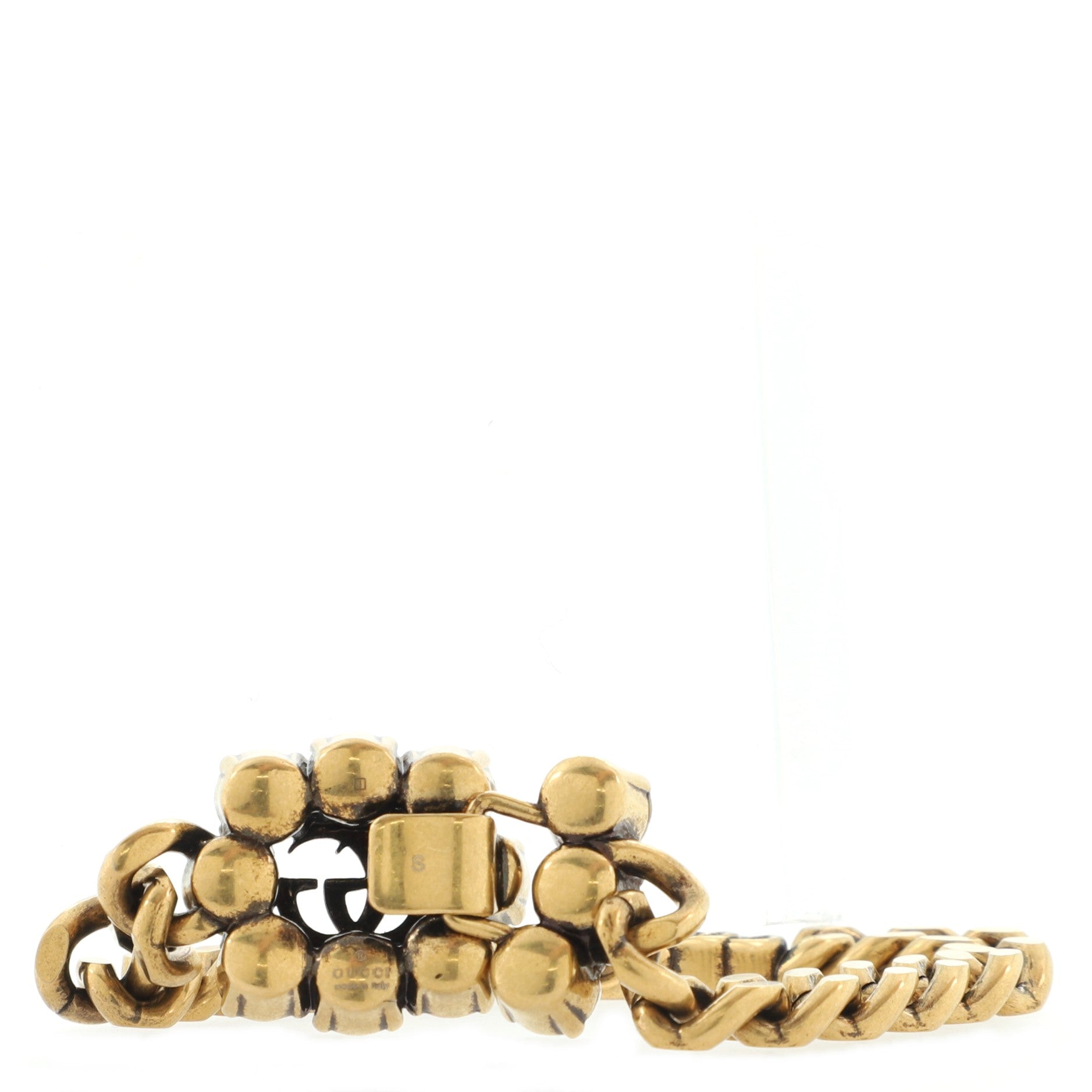 GG Chunky Chain Bracelet Metal with Crystals