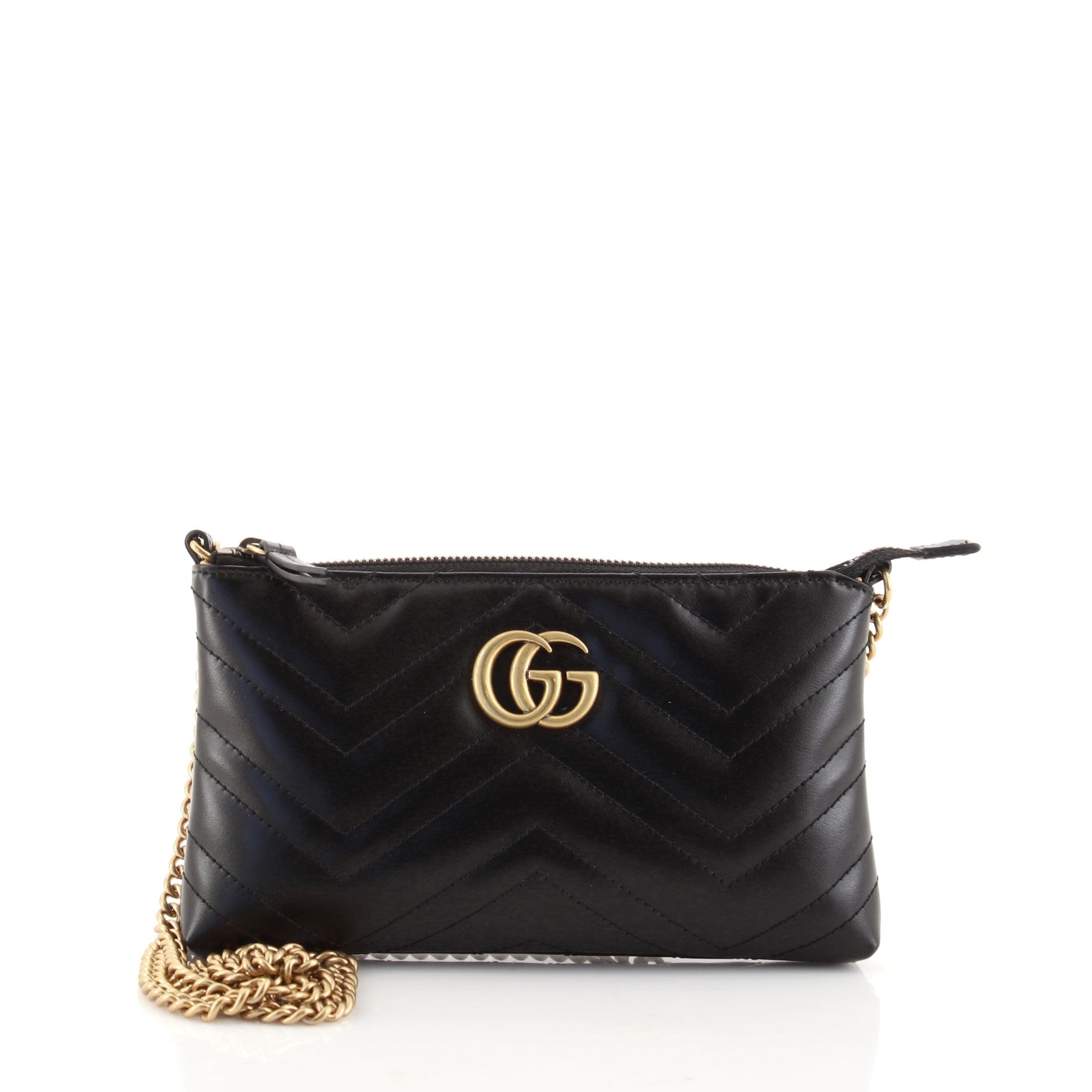 GG Marmont Chain Shoulder Bag Matelasse Leather Mini