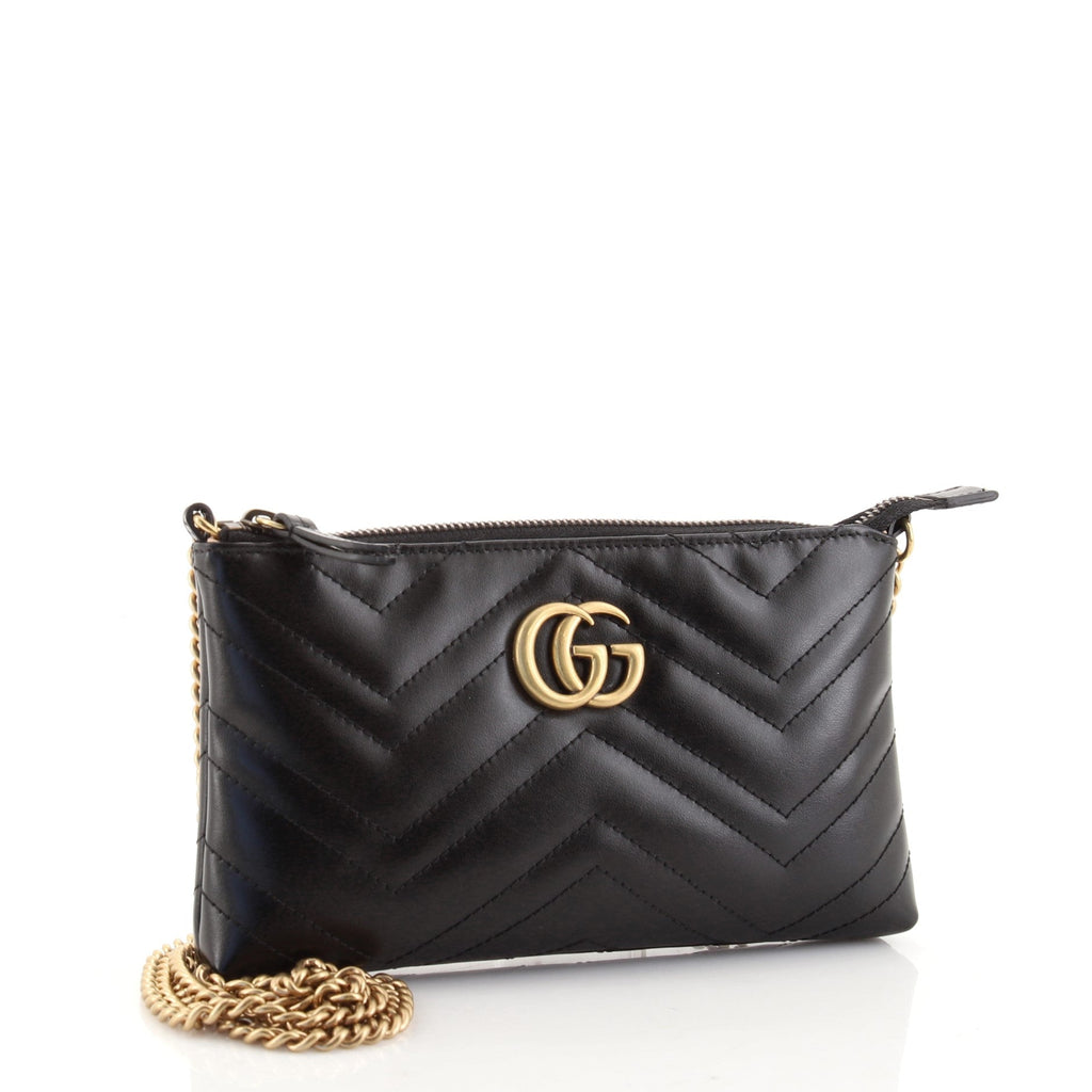 GG Marmont Chain Shoulder Bag Matelasse Leather Mini