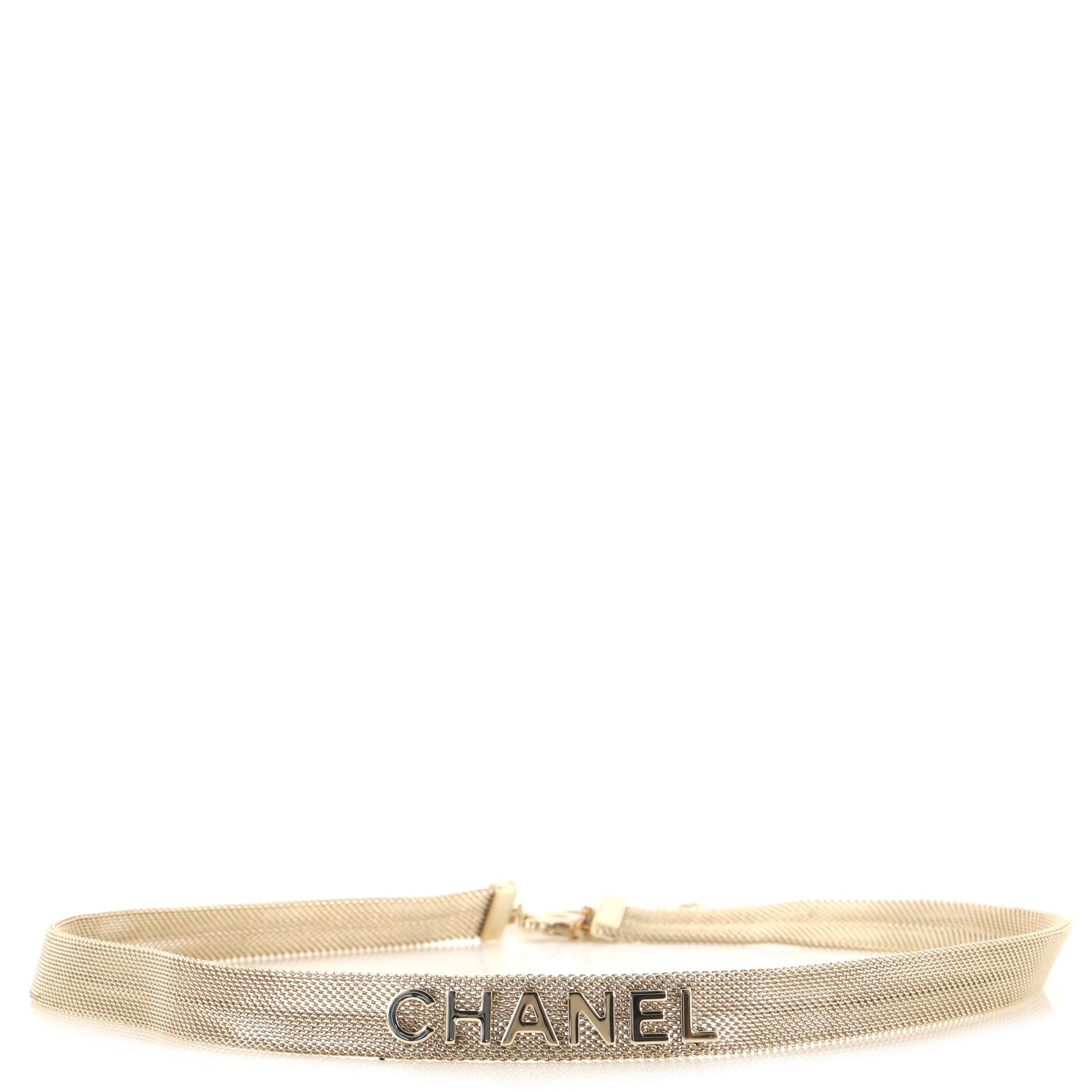 CC Charm Logo Belt Metal Mesh 65