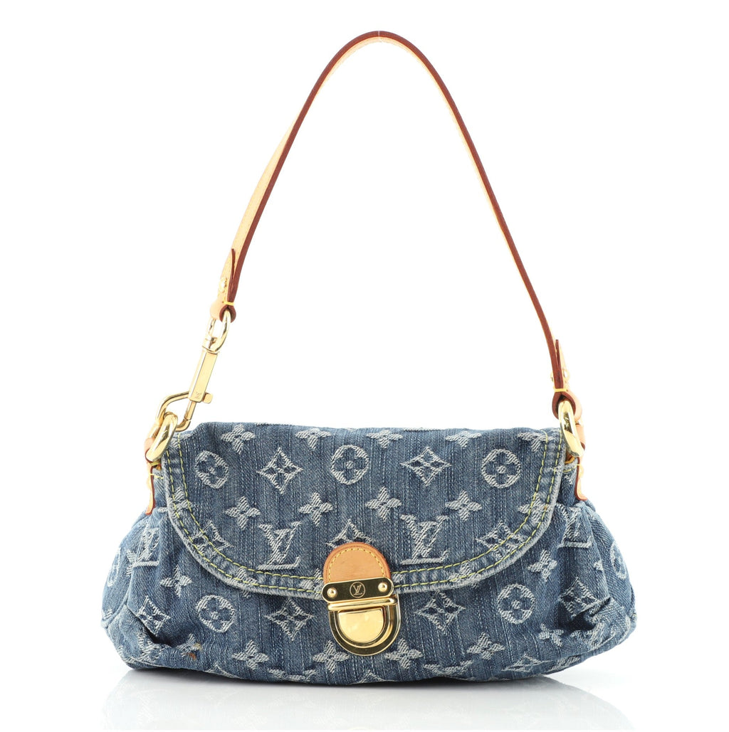 Pleaty Handbag Denim Mini