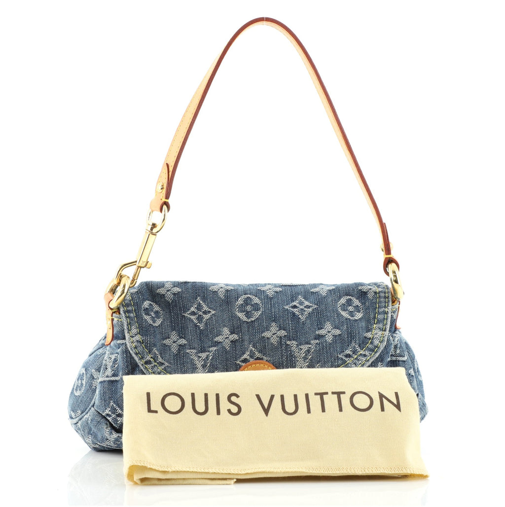 Pleaty Handbag Denim Mini