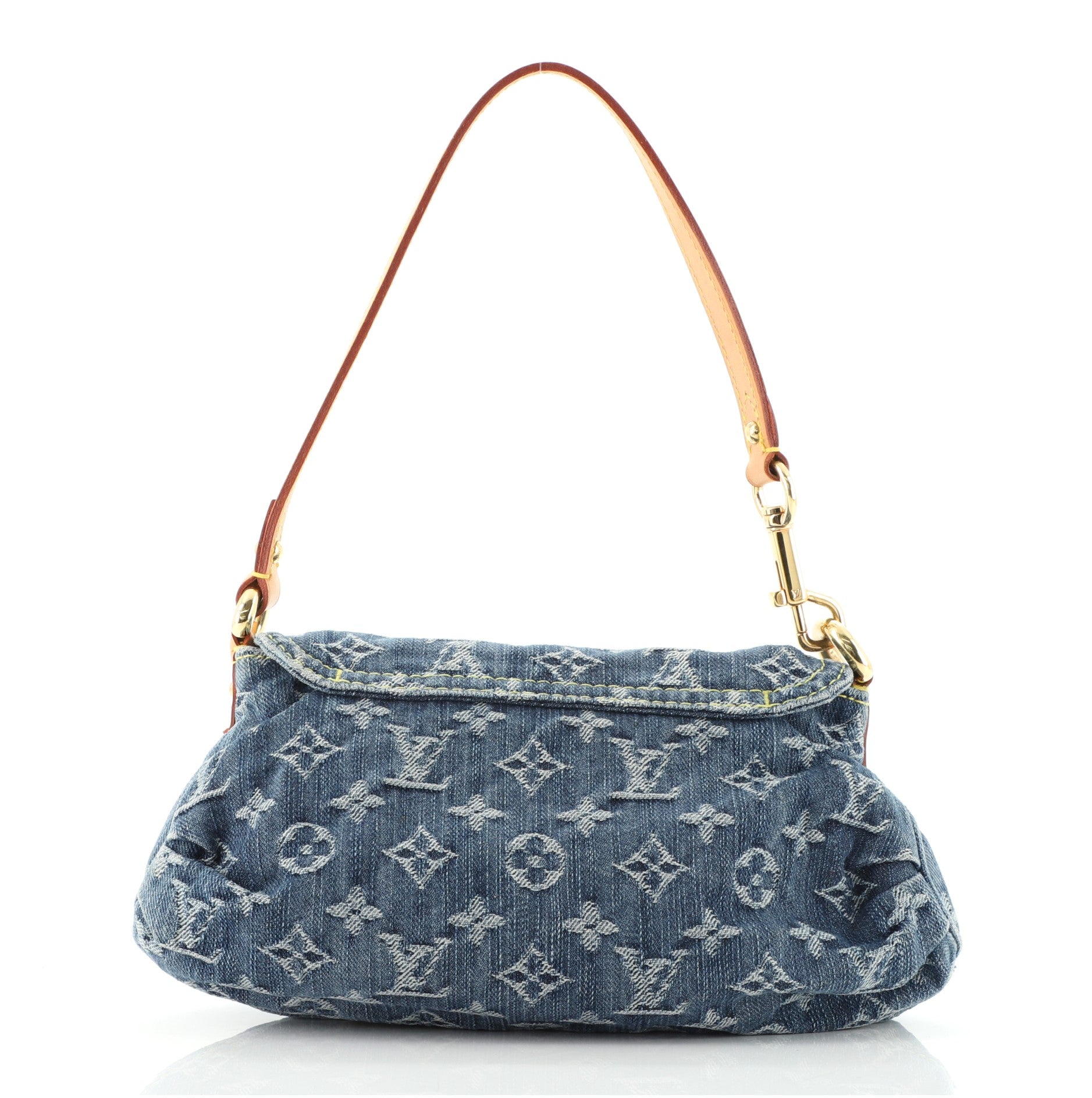 Pleaty Handbag Denim Mini