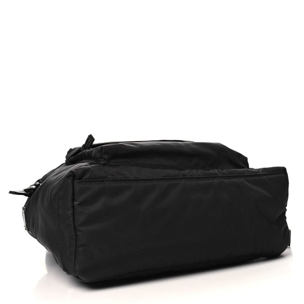 Nylon Logo Childrens Backpack Black