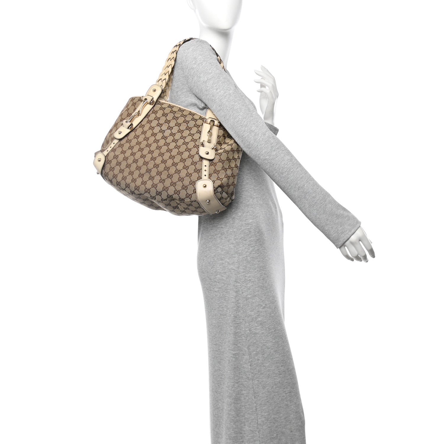 Monogram Small Pelham Shoulder Bag Off White