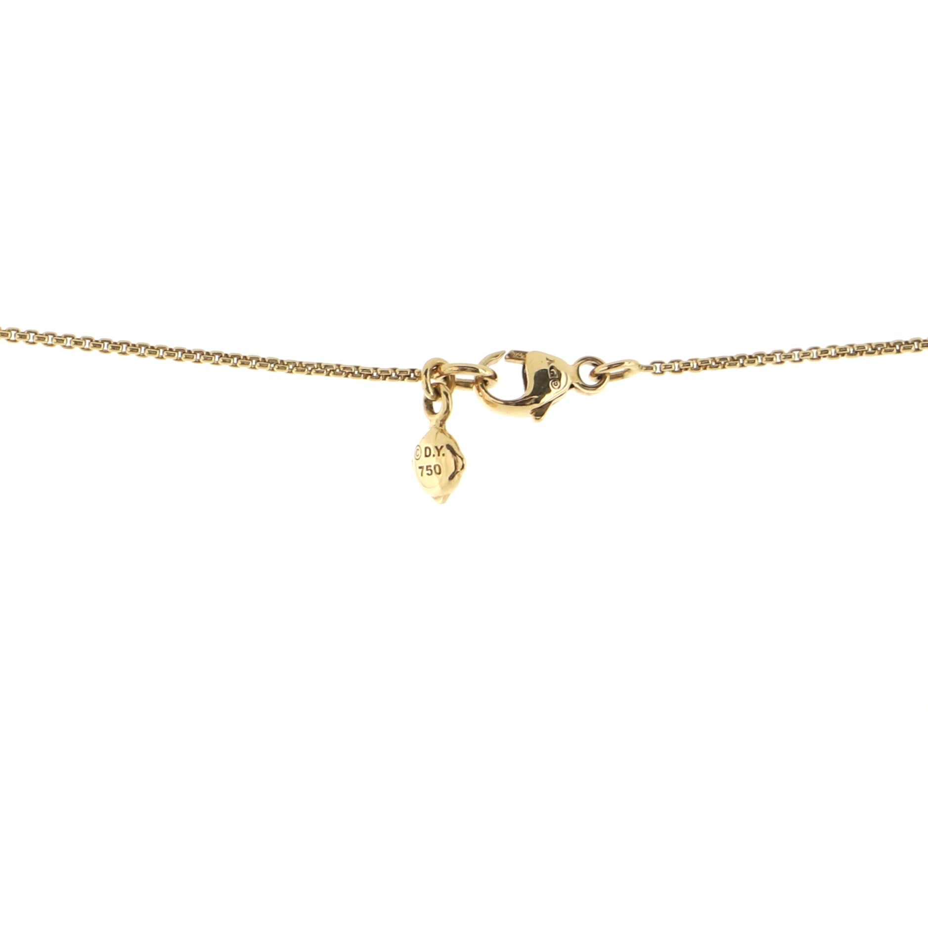 Rio Rondelle Station Necklace 18K Yellow Gold and Chrysoprase