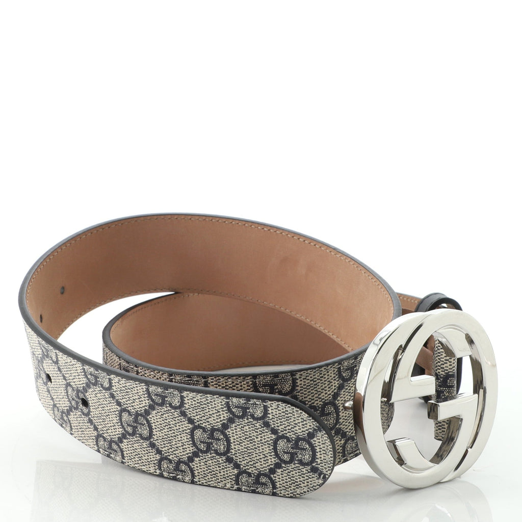 Interlocking G Belt GG Coated Canvas Wide 80