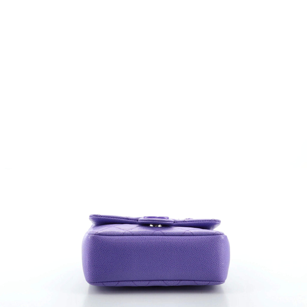 Incognito Square Flap Bag Quilted Caviar Mini