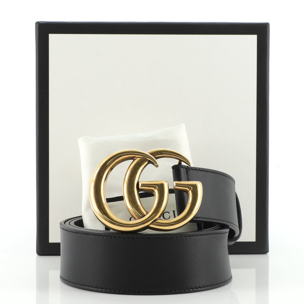 GG Marmont Belt Leather Wide 90