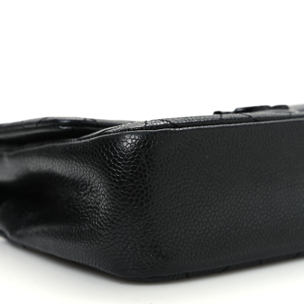 Caviar Quilted Incognito Mini Square Flap Black